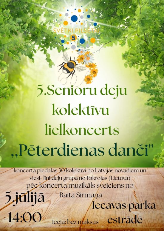 „Petro dienos šokiai“ prie Iecavos parko estrados