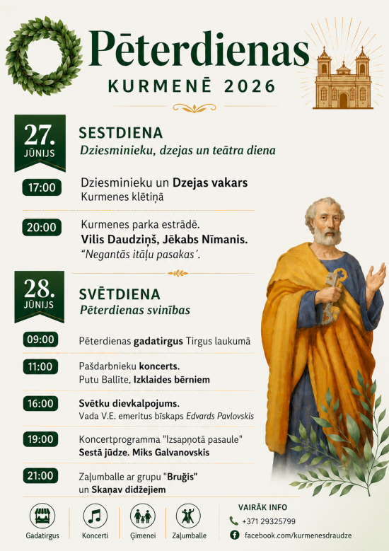 Svinēsim Pēterdienu Kurmenē!