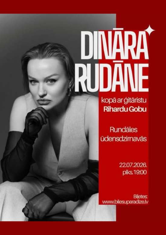 Dziedātājas Dināras Rudānes koncerts Rundāles Ūdensdzirnavās