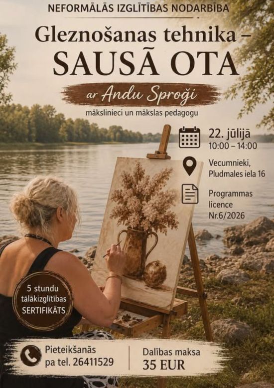 Meistarklase sausās otas tehnikā