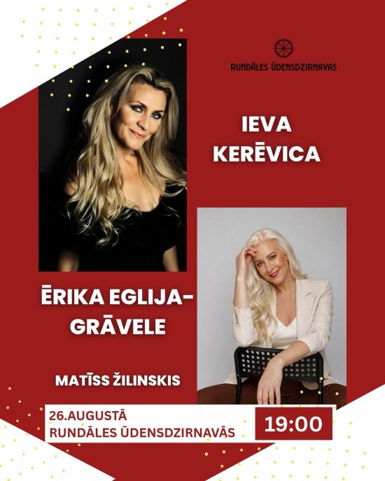 Koncertprogramma “Stāsti sirds valodā” Rundāles Ūdensdzirnavās