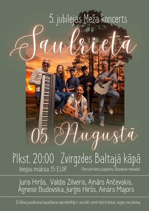 5th Anniversary Forest Concert at Sunset